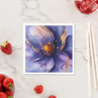 Modern Minimalist Gold and Purple Wedding  Servet