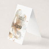 Modern Minimalist Gold and White Wedding (Front)