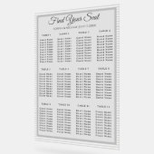 Modern Minimalist Gray Striped Wedding Seating Cha (Angle)