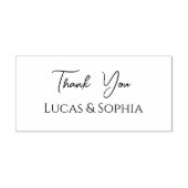 Modern Minimalist Hartelijk dank Rubberstempel (Afrduk)