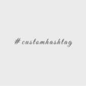 Modern Minimalist Hashtag Social Sticker (Devant)