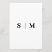 Modern Minimalist Ik spion bruiloft spel Foto's de Programma (Achterkant)