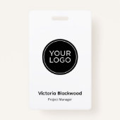 Modern Minimalist Logo ID Badge | Custom Company  (Devant)