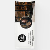 Modern Minimalist Logo Professional Business  Spandoek (Verticaal)