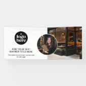 Modern Minimalist Logo Professional Business  Spandoek (Horizontaal)