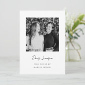 Modern Minimalist Maid of Honor Proposal Card Kaart (Staand voorkant)