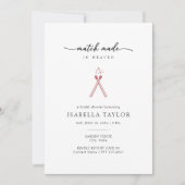 Modern Minimalist Match Bridal Shower Invitation (Devant)