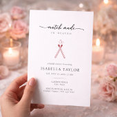 Modern Minimalist Match Bridal Shower Invitation
