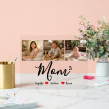 Modern Minimalist Mom Custom Photo & Name Keepsake