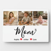 Modern Minimalist Mom Custom Photo & Name Keepsake Fotoplaat (voorkant)