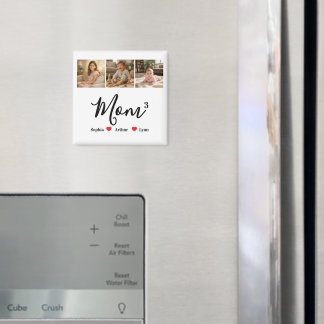 Modern Minimalist Mom Custom Photo & Name Keepsake Magneet