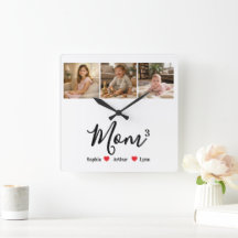 Modern Minimalist Mom Custom Photo & Name Keepsake