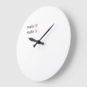 Modern Minimalist Motivational Wall Clock Grote Klok (Hoek)