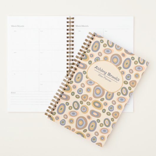 Modern Minimalist Organic Personalized Planner (Devant avec enveloppe)