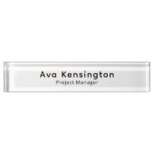 Modern Minimalist Personalized Desk Name Plate Naambordje (Voorkant)
