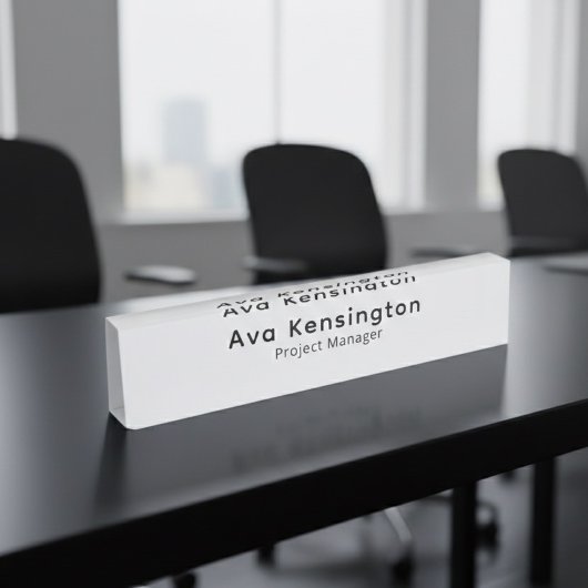 Modern Minimalist Personalized Desk Name Plate Naambordje