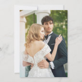 Modern Minimalist Photo Wedding Save the Date (Achterkant)