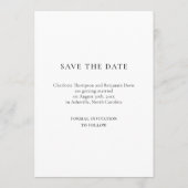 Modern Minimalist Photo Wedding Save the Date (Dos)