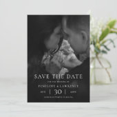 Modern Minimalist Photo Wedding Save the Date (Debout devant)