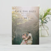 Modern Minimalist Photo Wedding Save the Date (Debout devant)