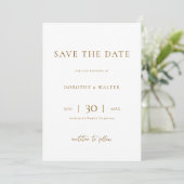 Modern Minimalist Photo Wedding Save the Date (Debout devant)