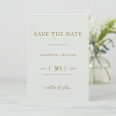 Modern Minimalist Photo Wedding Save the Date (Staand voorkant)