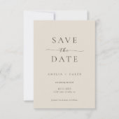 Modern Minimalist Photo Wedding Save the Date (Devant)