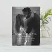 Modern Minimalist Photo Wedding Save the Date (Debout devant)