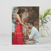 Modern Minimalist Photo Wedding Save the Date (Debout devant)