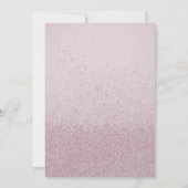 Modern Minimalist Pink and Gold Wedding Invitation (Dos)