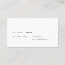 Modern minimalist professional business card visitekaartje