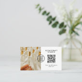 Modern Minimalist QR Code Online Shop Visitekaartje (Staand voorkant)