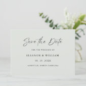 Modern Minimalist Save the Date Wedding Invitation (Staand voorkant)