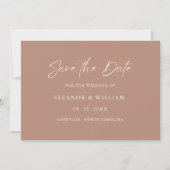 Modern Minimalist Save the Date Wedding Invitation (Voorkant)