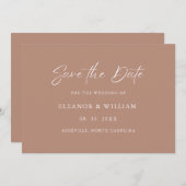 Modern Minimalist Save the Date Wedding Invitation (Devant / Derrière)