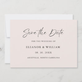 Modern Minimalist Save the Date Wedding Invitation