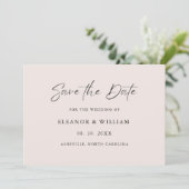 Modern Minimalist Save the Date Wedding Invitation (Staand voorkant)