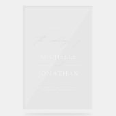 Modern Minimalist Script Wedding Welcome  (Recto)