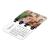 Modern Minimalist September 2026 Photo Calendar Magneet (Linkerzijde)