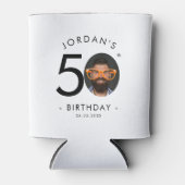 Modern Minimalist Simple Birthday Party Blikjeskoeler (Voorkant)