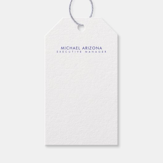 Modern Minimalist Simple Plain Own Name Cadeaulabel (Voorkant)
