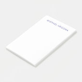 Modern Minimalist Simple Plain Own Name Post-it® Notes (Schuin)