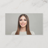 Modern Minimalist Simple Professional Logo Photo Visitekaartje (Achterkant)