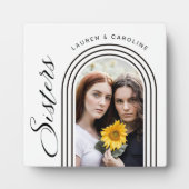 Modern Minimalist Sisters Photo Arch Fotoplaat (Voorkant)