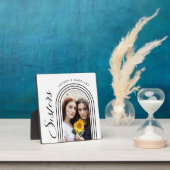 Modern Minimalist Sisters Photo Arch Fotoplaat (Insitu)