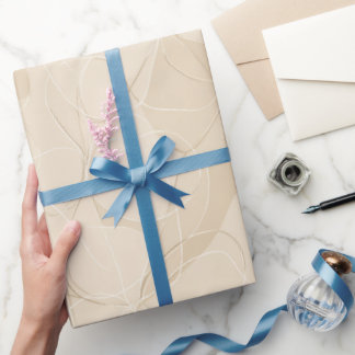 Modern Minimalist Soft Beige Flow Abstract Pattern Cadeaupapier