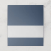 Modern minimalist Typografie Navy Blue Gray (Buitenkant ongevouwen)
