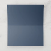 Modern minimalist Typografie Navy Blue Gray (Binnenkant ongevouwen)