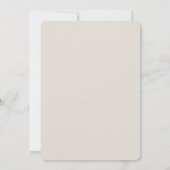 Modern minimalist Typography Black Taupe Wedding Kaart (Achterkant)