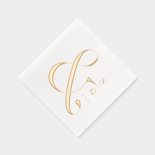 Modern minimalist typography couples monogram (Droite)